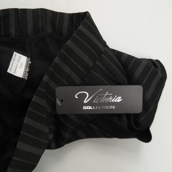 Women's Pants Pinstripe Leggings Thermal Fur Lining Elastic Waistband New