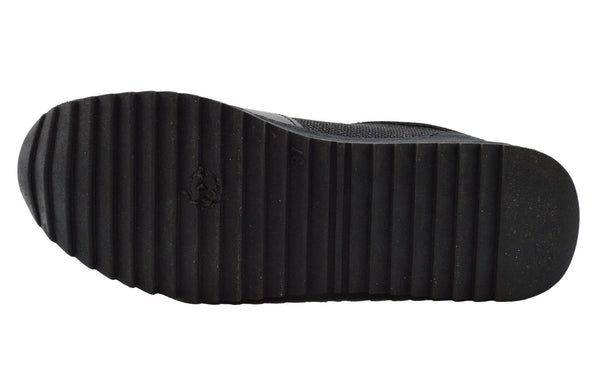 Women's "Bling Bling" Sneaker Shoes in Black w/ Laces Sizes 6-10 New