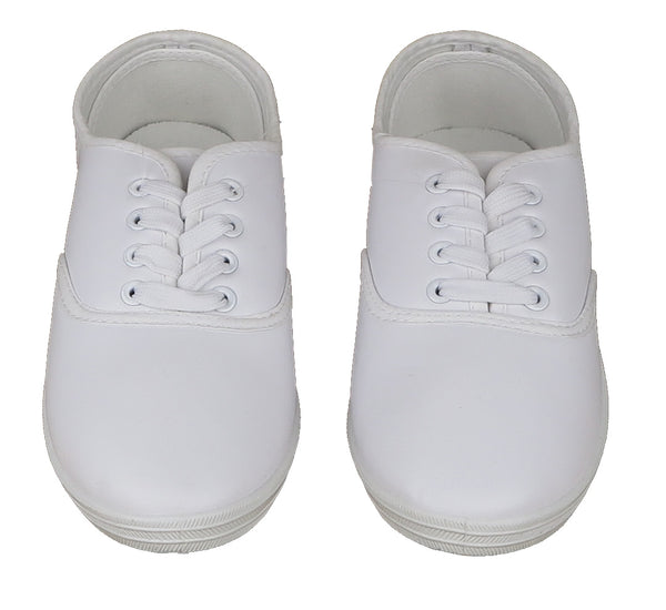 Women's Athletic Soft Leather Shoes Sneaker White w/ Laces Sizes 6-11 New