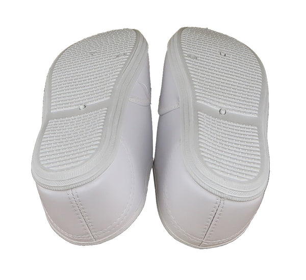 Women's Athletic Soft Leather Shoes Sneaker White w/ Laces Sizes 6-11 New