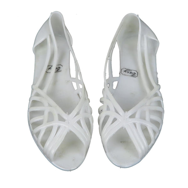 Women's Smooth Jelly Sandals Shoes Teal Red Clear Black White Sizes 6-10 New