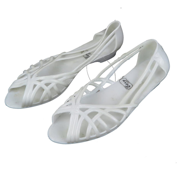 Women's Smooth Jelly Sandals Shoes Teal Red Clear Black White Sizes 6-10 New