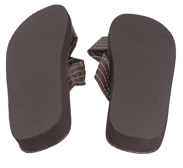 Men's X-Band Slippers Black Brown Size 9-13 New